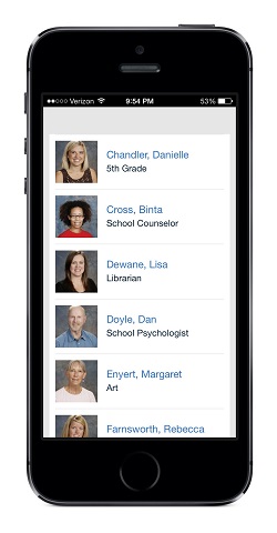 Staff Listings