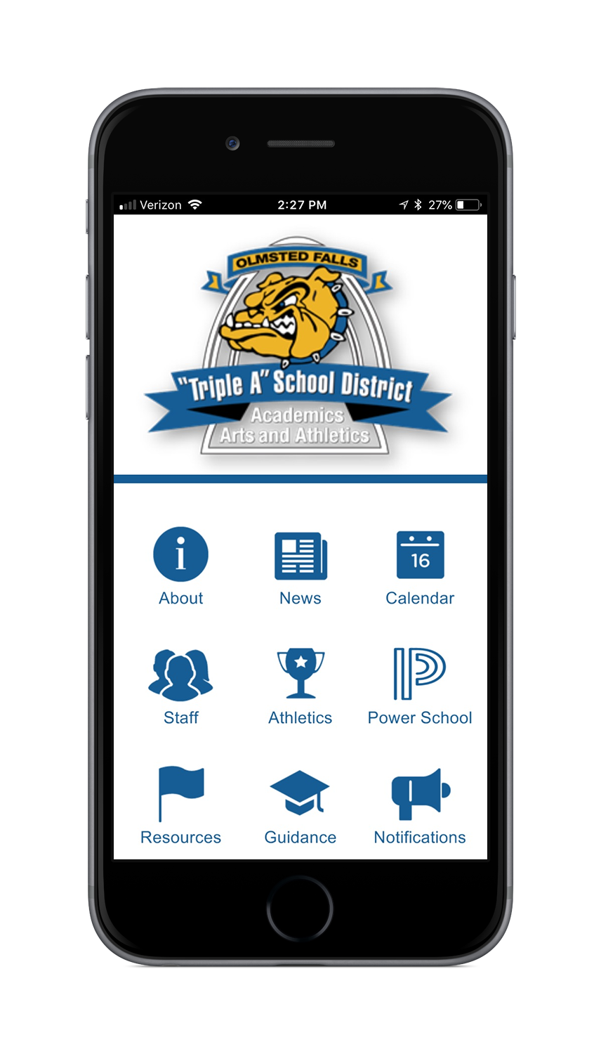 Congratulations Olmsted Falls High School on the Launch of Your New App!! BlueTreeApps