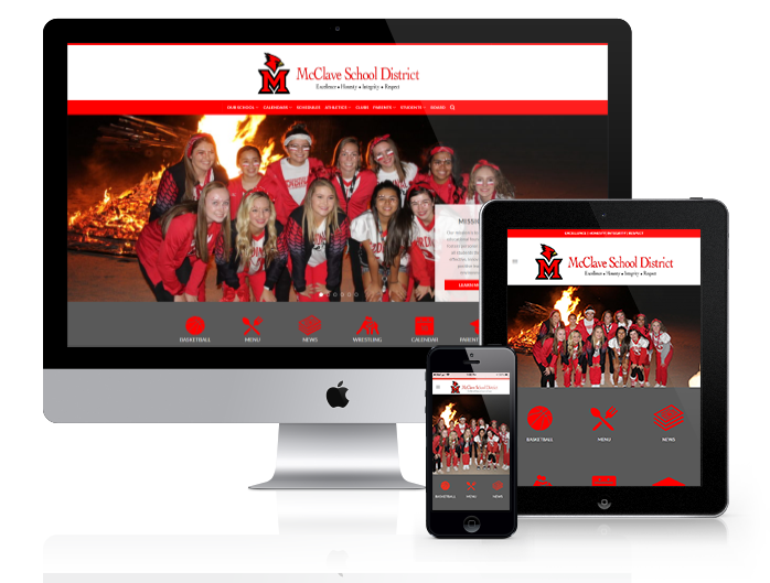 McClave School District app and website