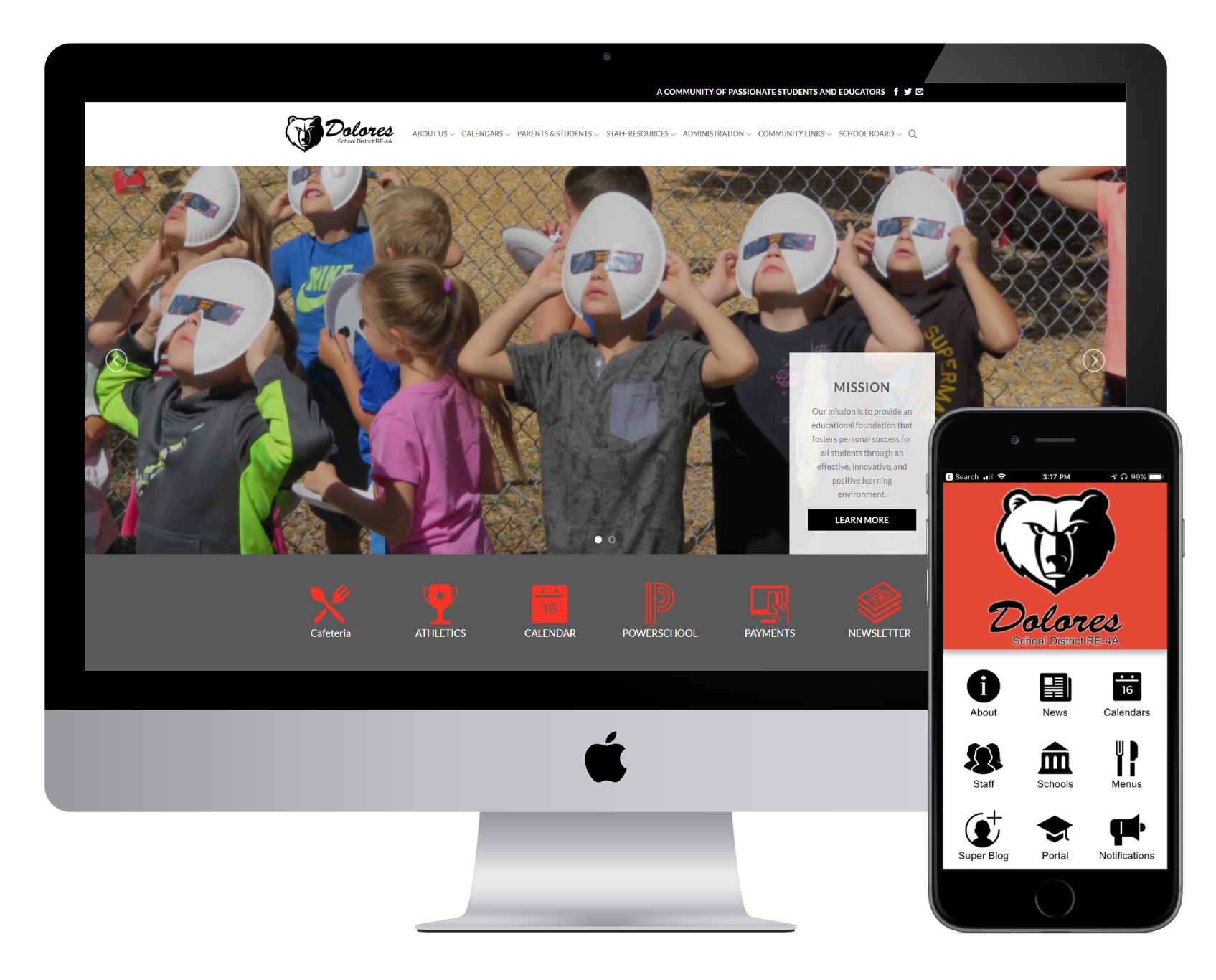 Websites and apps for school districts